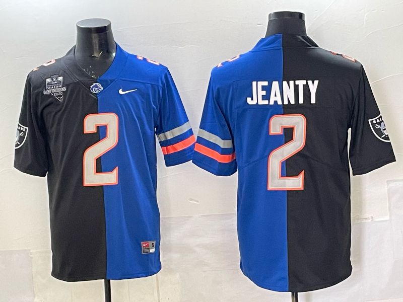Men 2025 Nike Oakland Raiders #2 Jeanty Black blue Limited NFL Jersey 004